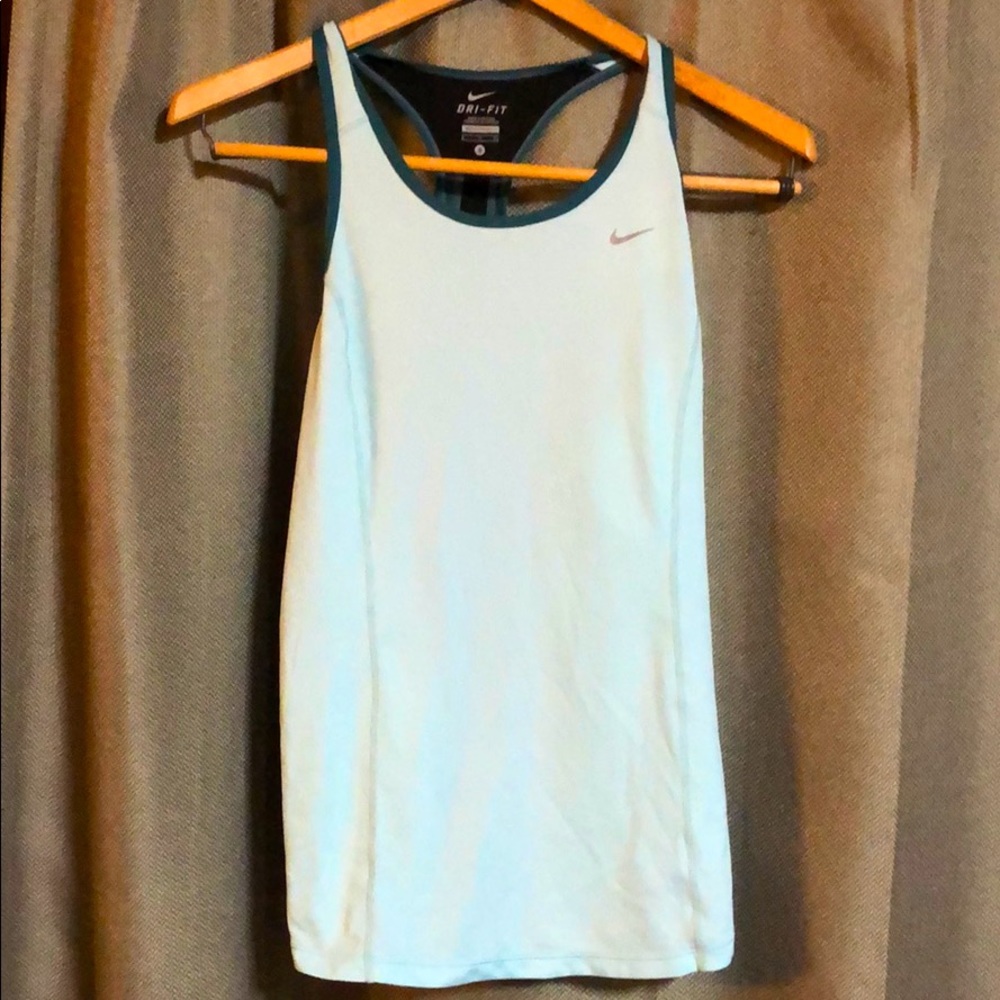 Teal Nike dri fit tank top
